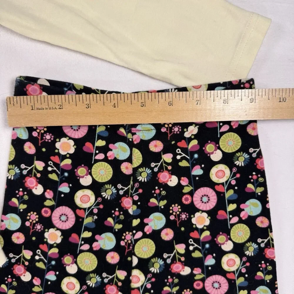 Gymboree Girls 2 Pc Long Sleeve Floral Tunic Top Leggings Set Size 6